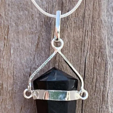 Natural Double Point Crystal Necklace