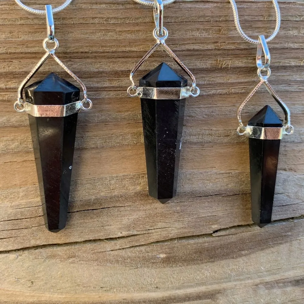 Natural Double Point Crystal Necklace