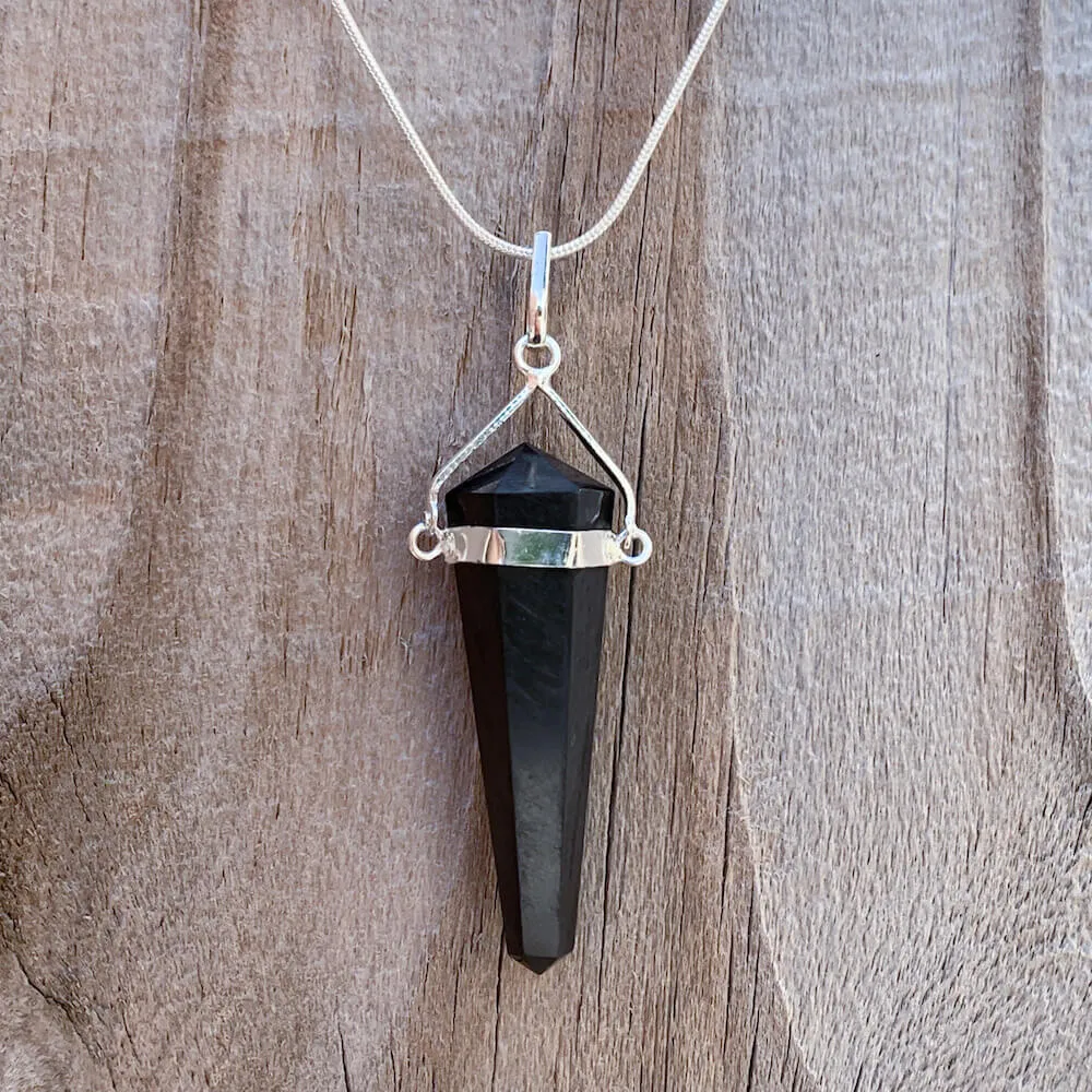 Natural Double Point Crystal Necklace