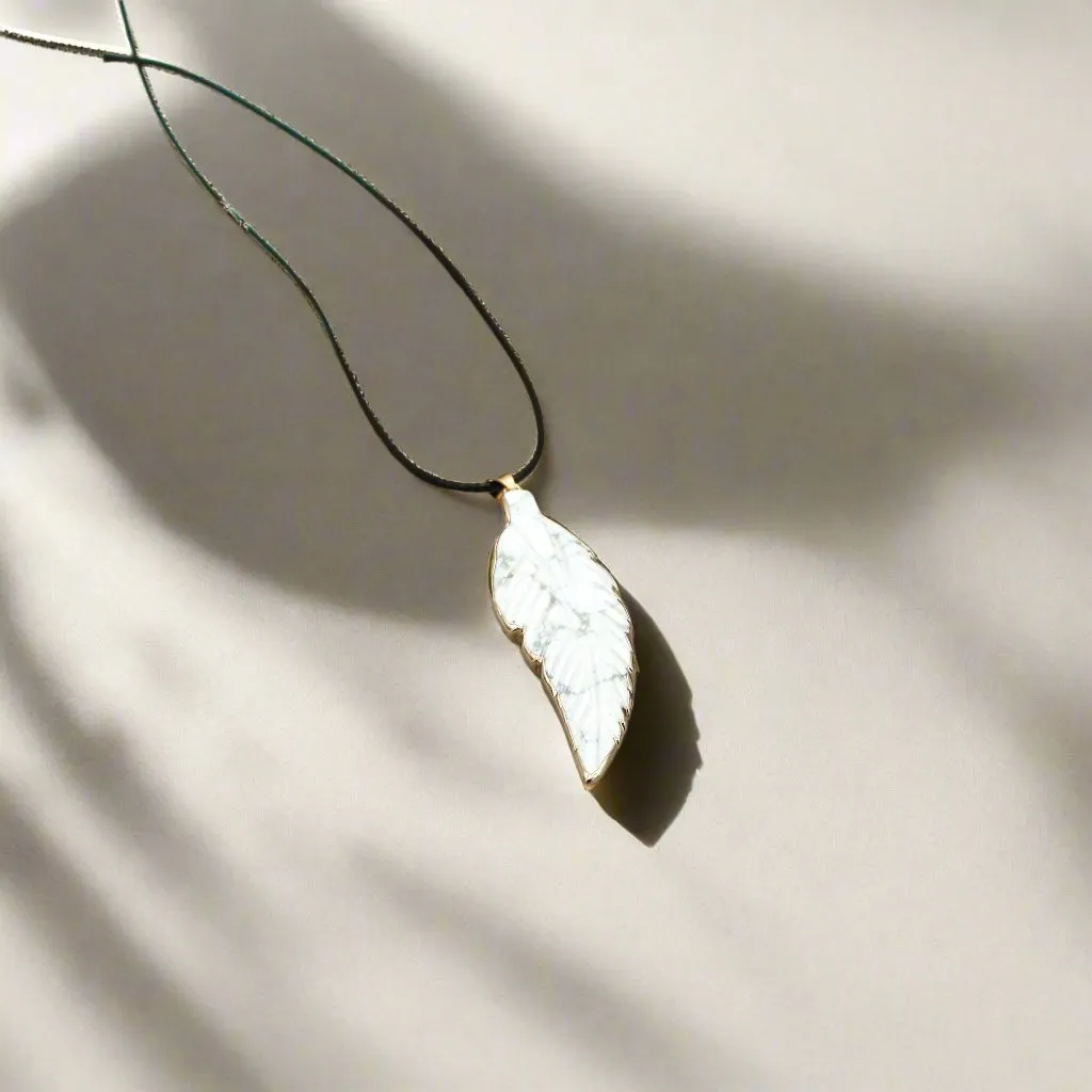 New You White Howlite Gemstone Necklace – Step Into Your Next Chapter
