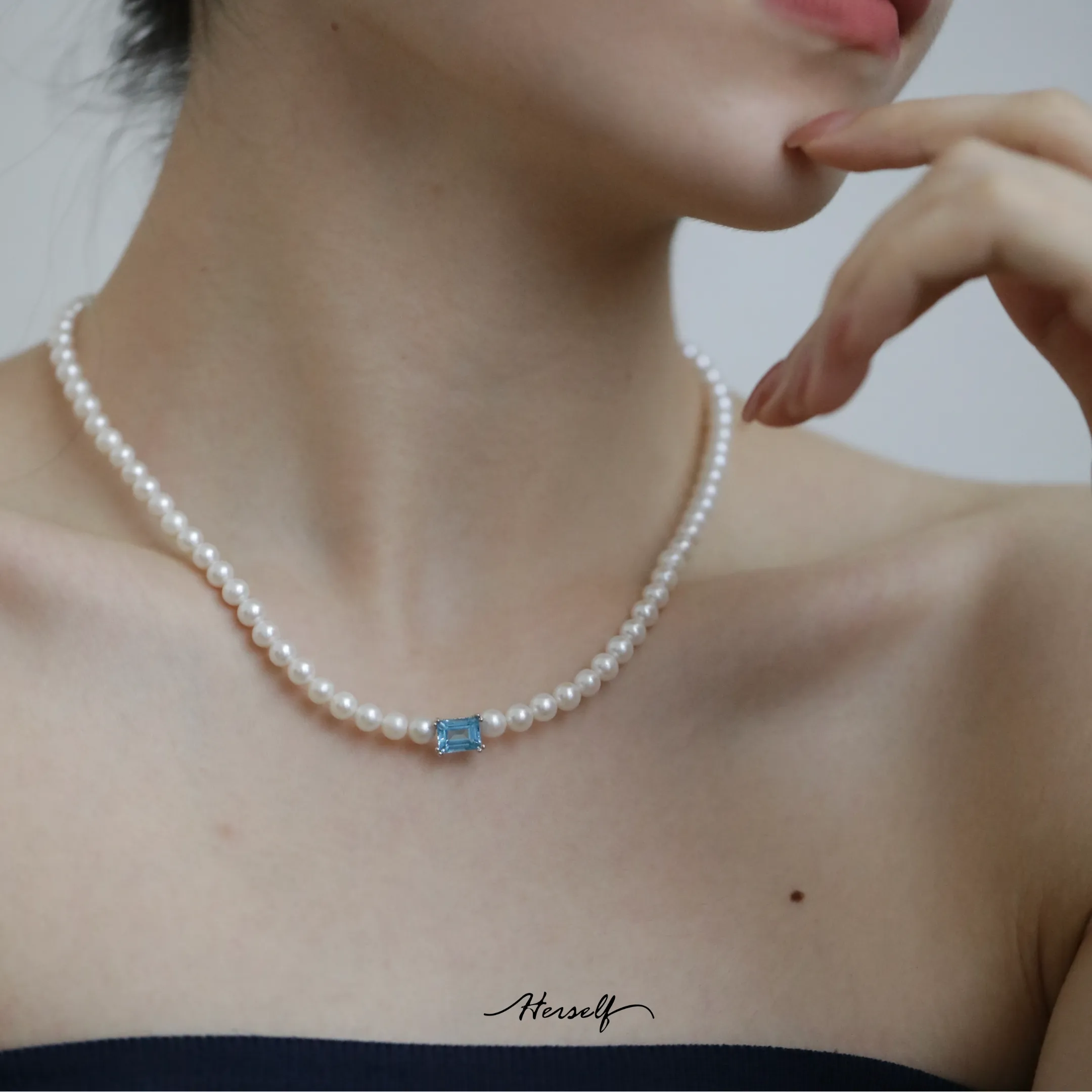 Ocean Breath Pearl Necklace