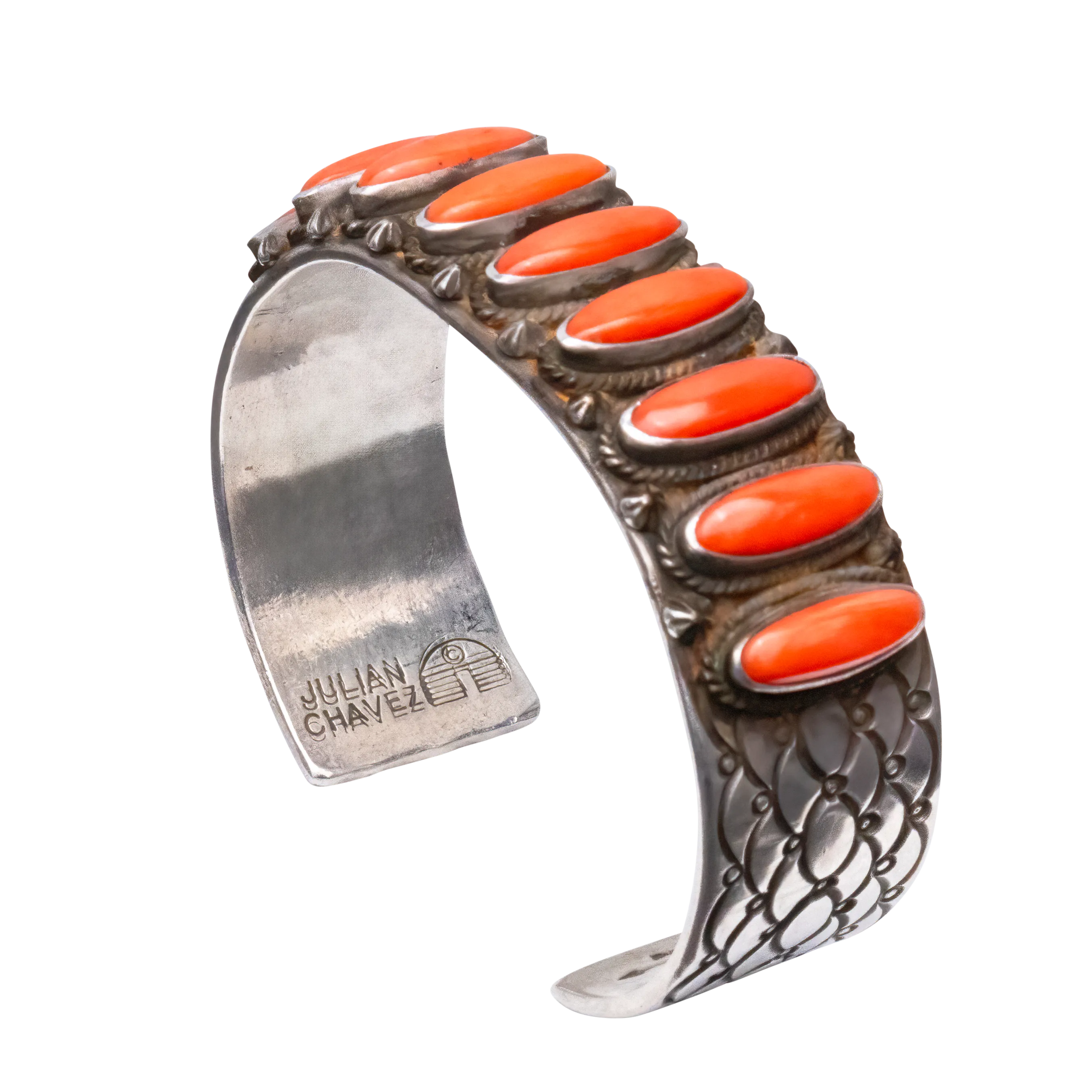 Old Pawn Mediterranean Coral Cuff | Julian Chavez