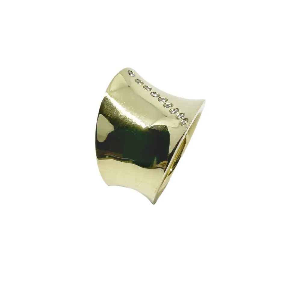 Onda 18k yellow gold and diamonds