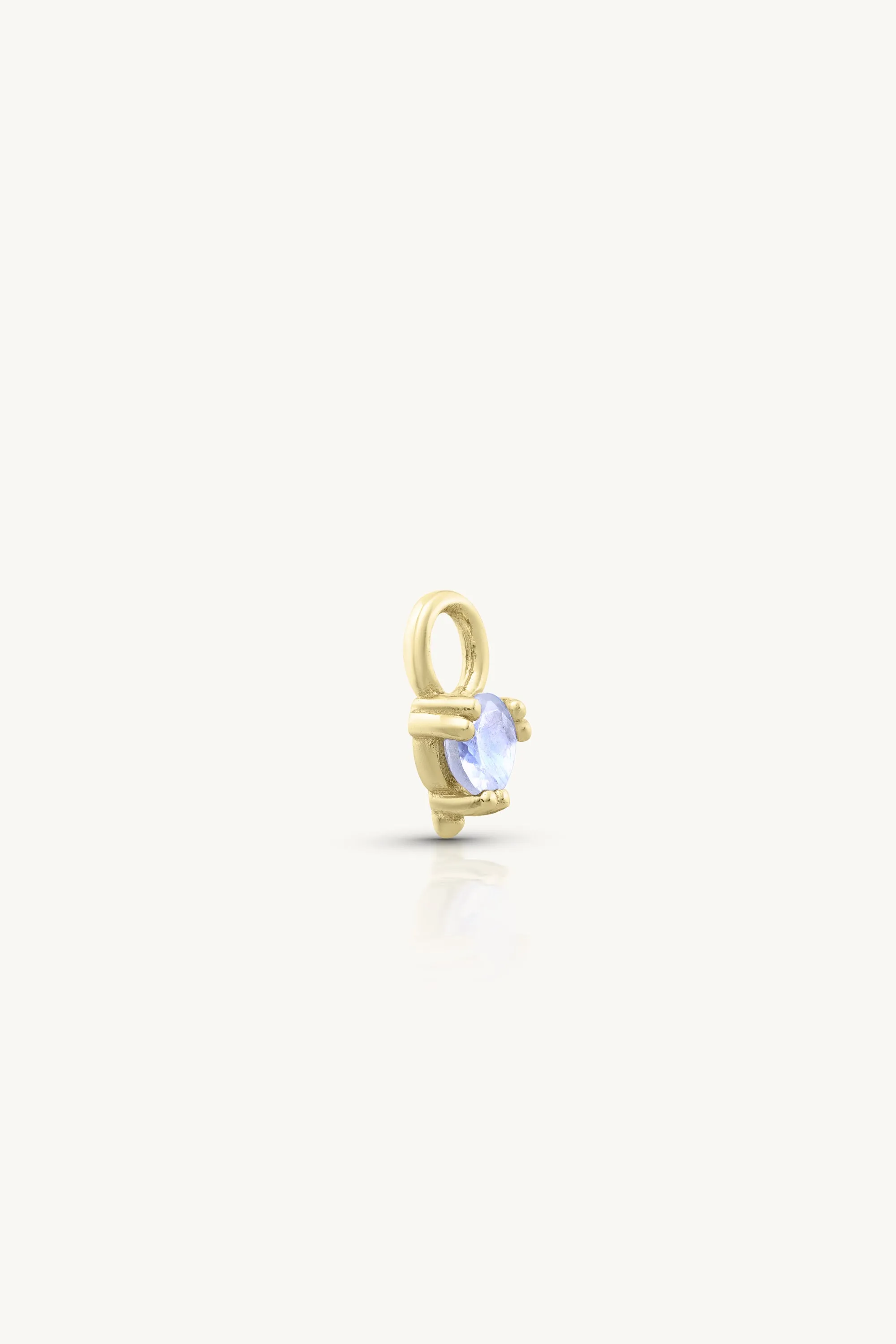 Orb Moonstone Gold Charm
