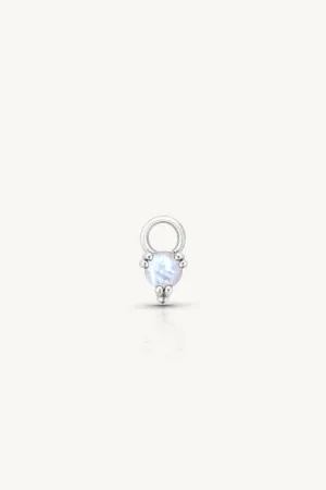 Orb Moonstone Silver Charm