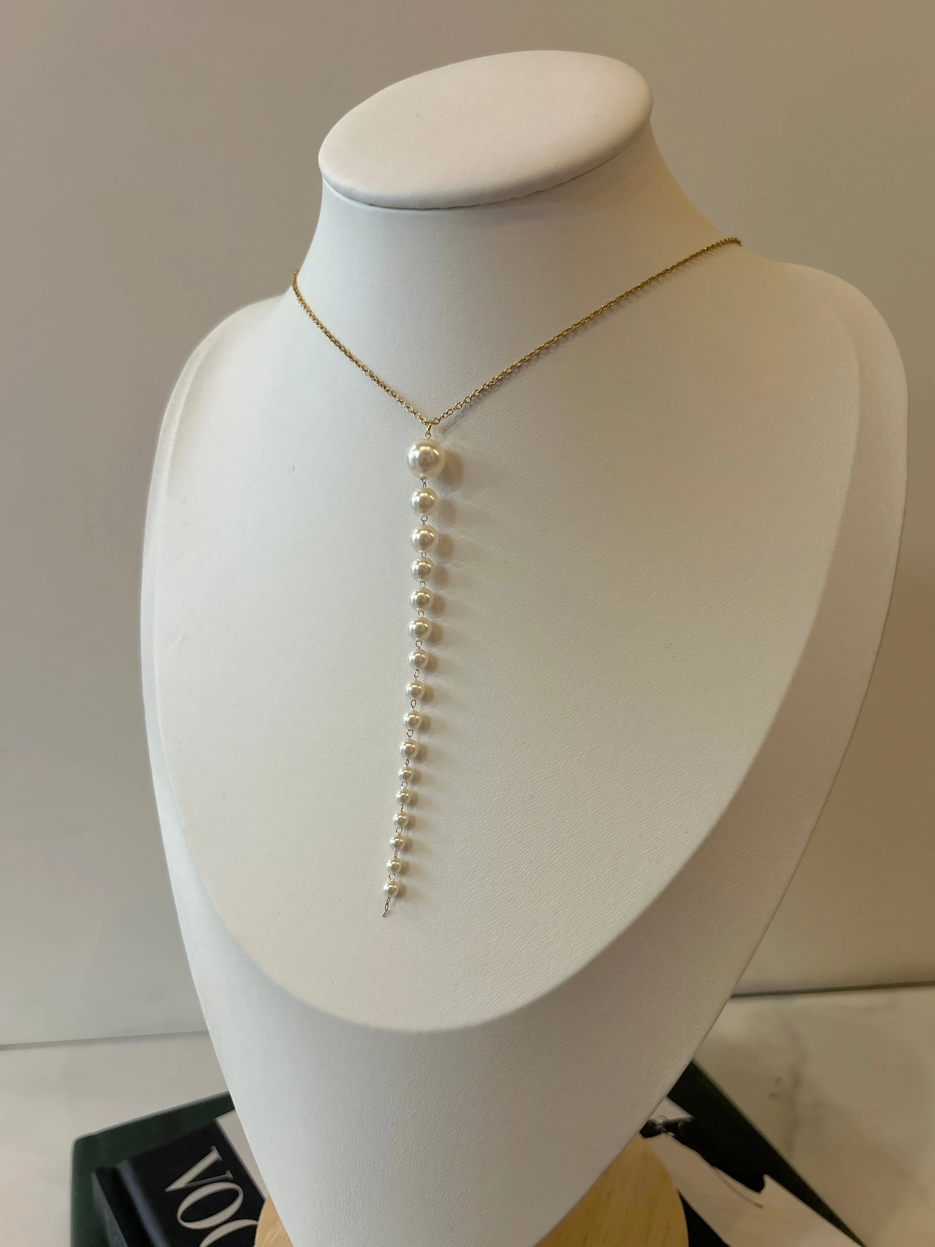 Pearl Lariat Necklace