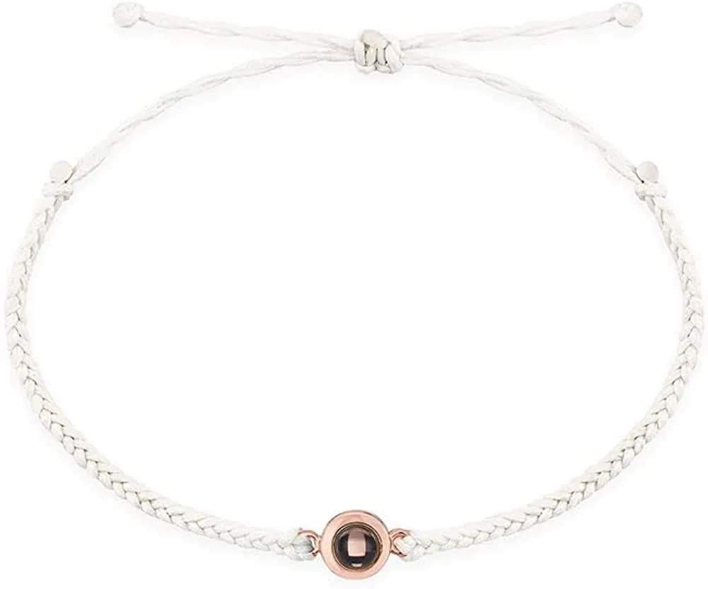 Personalised Circle Photo Projection Bracelet