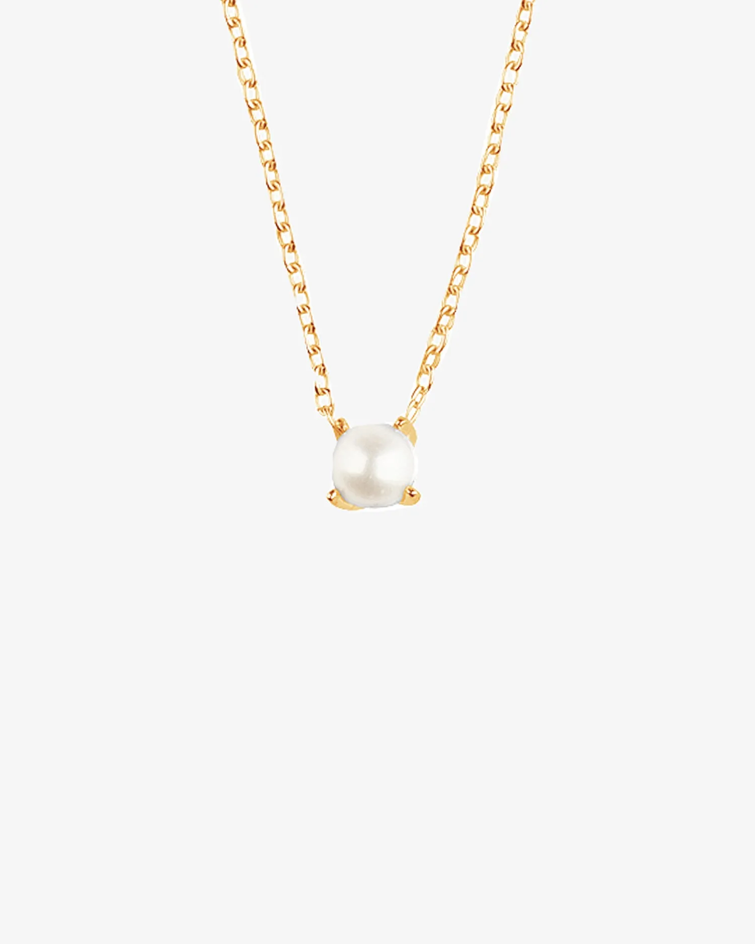 Petite Pearl necklace gold