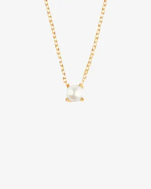 Petite Pearl necklace gold