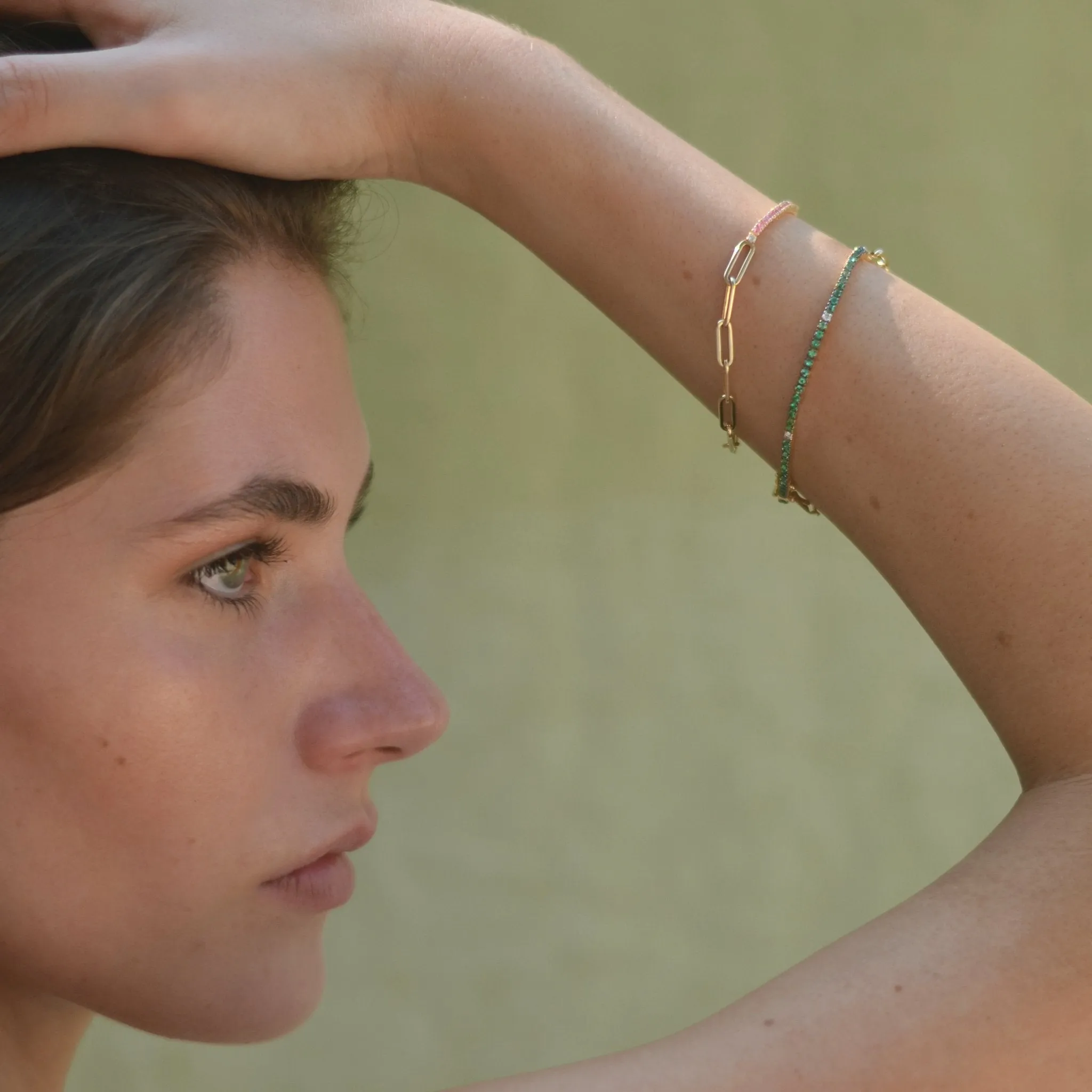 Piet Half & Half Tennis Chain Bracelet