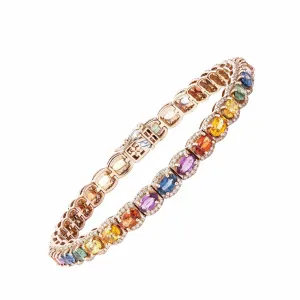 PP Bracelet 18 k Gold - Multi-Colour Sapphires