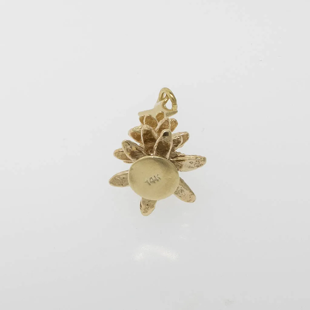 Pre-Owned 14K Yellow Gold Christmas Tree Charm 1.7 DWT, 21.5mm Long