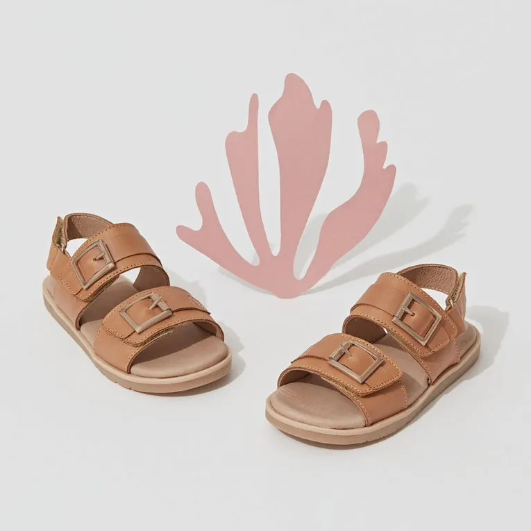 Pretty Brave Alex Leather Sandal Tan sizes 29-33