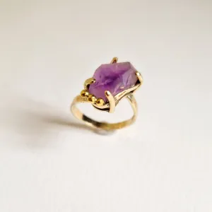 'Purple Mountain' Ring by Chloe Romanos