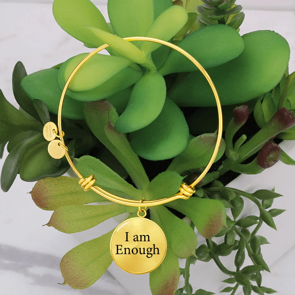 "I Am Enough" Personalized Cuff Bracelet