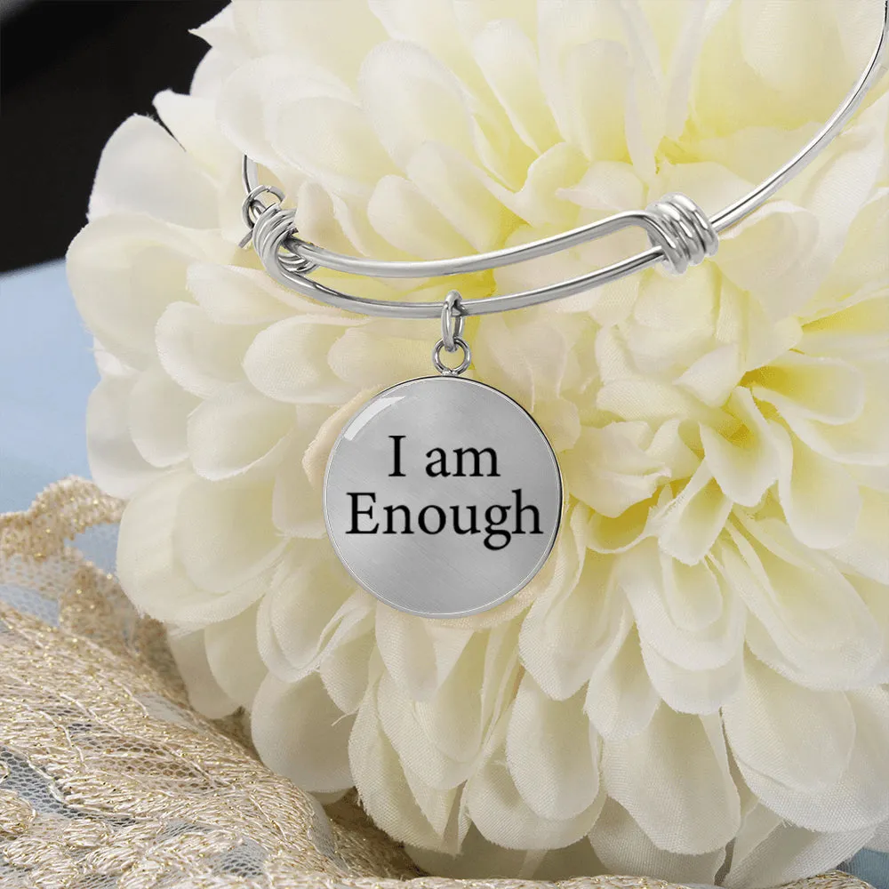 "I Am Enough" Personalized Cuff Bracelet