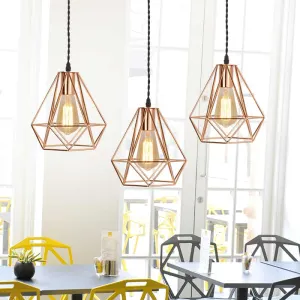 Rakona Classy Rose Pyramid Pendant Lamp