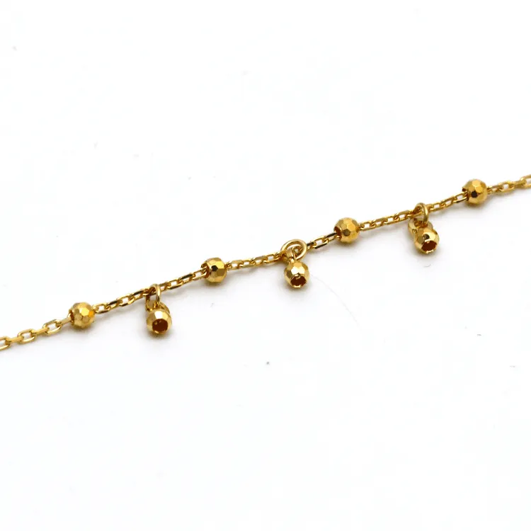 Real Gold Ball Dangler Bracelet 6265 BR1386