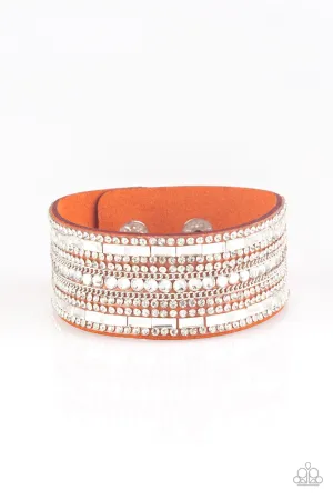 Rebel Radiance - Orange Bracelet - Paparazzi Accessories
