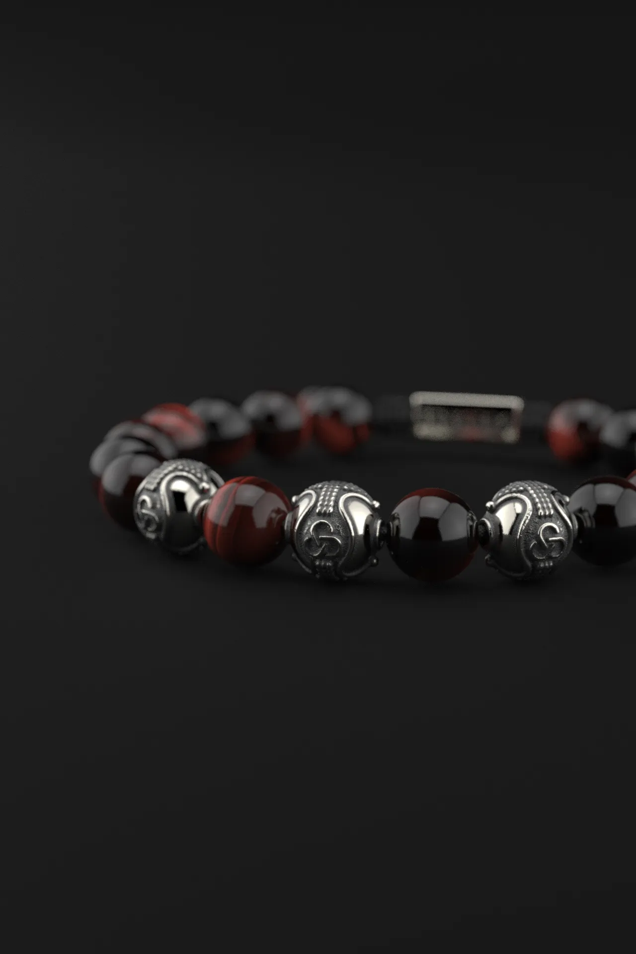 Red Tiger Eye Bracelet 10mm | Premium by Seekers Men's Jewelry