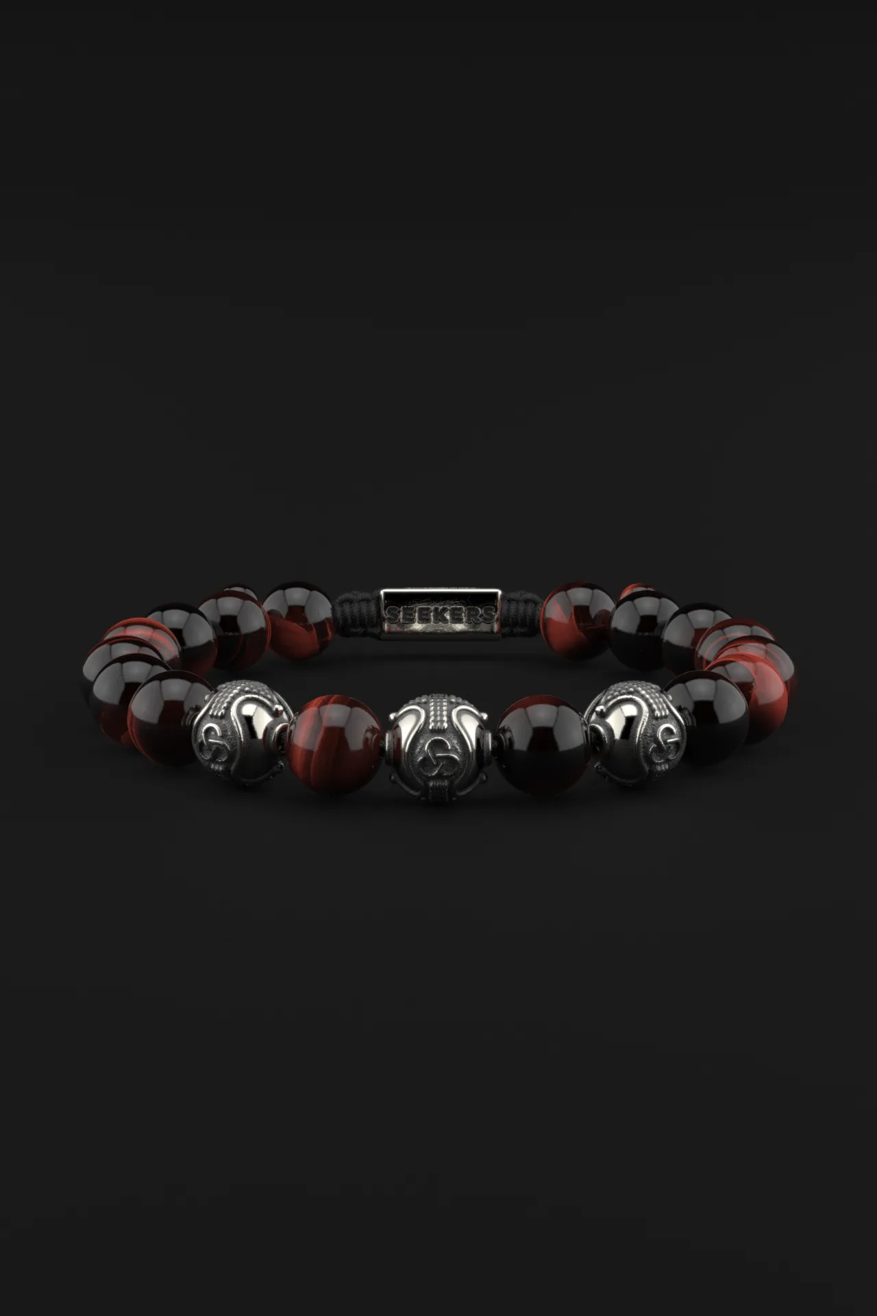 Red Tiger Eye Bracelet 10mm | Premium by Seekers Men's Jewelry