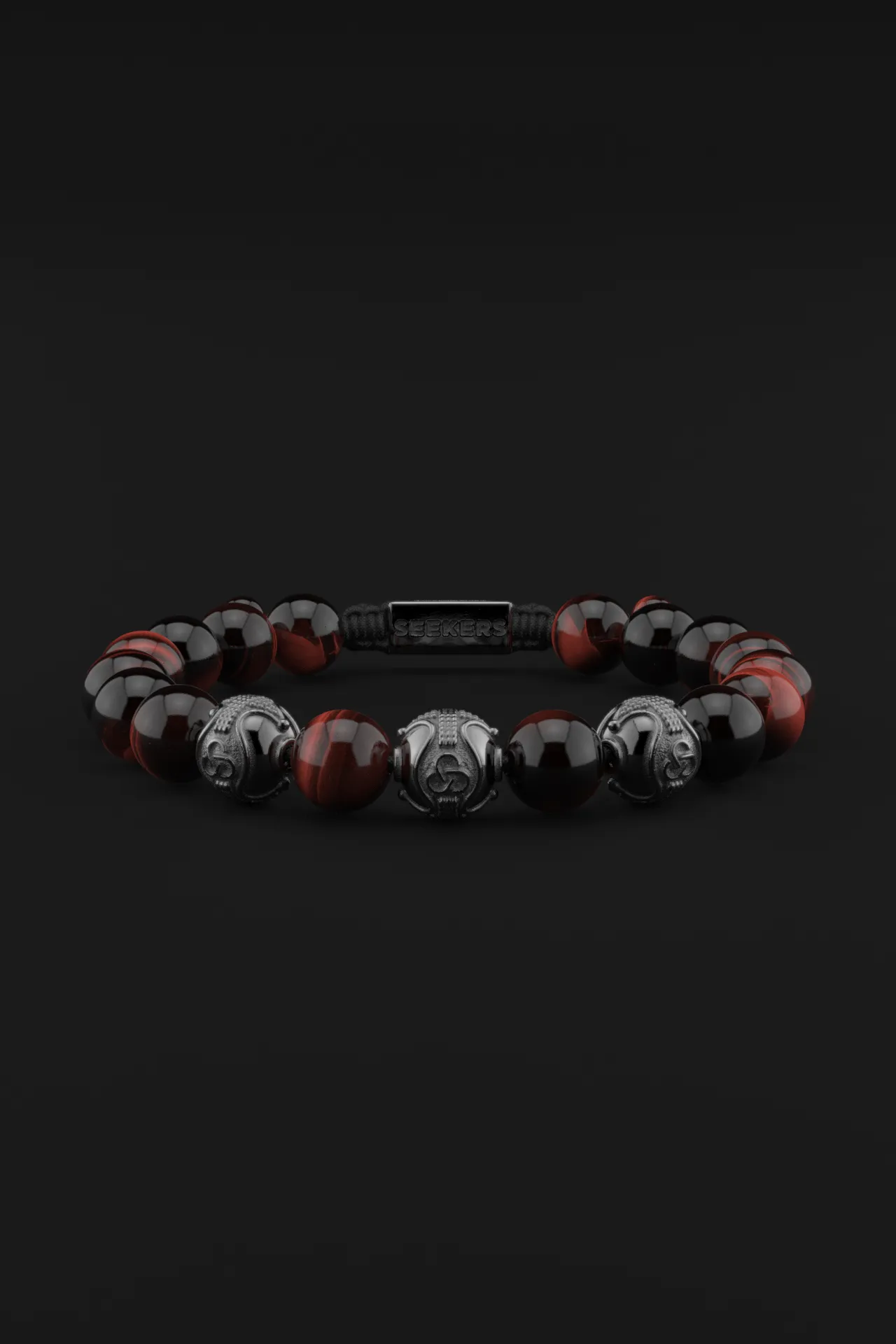 Red Tiger Eye Bracelet 10mm | Premium by Seekers Men's Jewelry