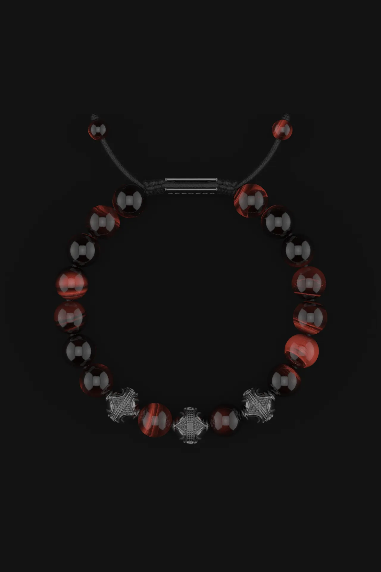 Red Tiger Eye Bracelet 10mm | Premium by Seekers Men's Jewelry