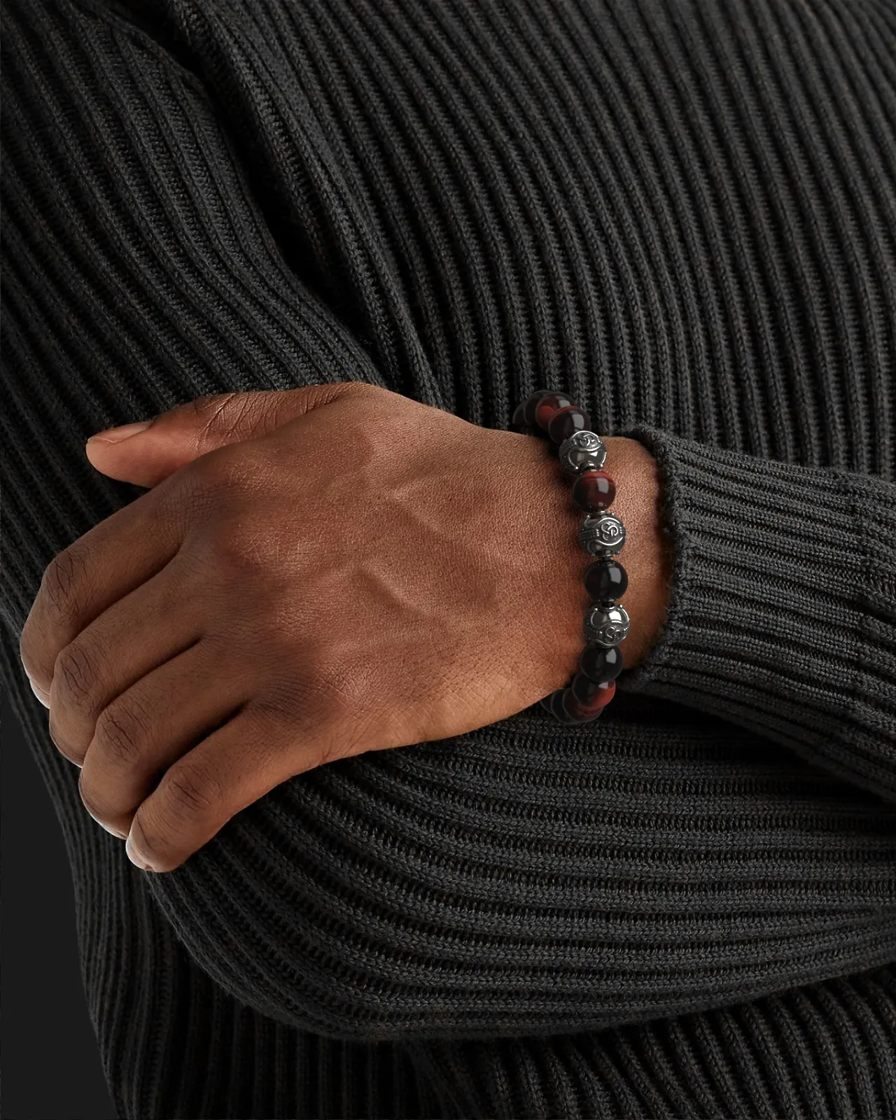Red Tiger Eye Bracelet 10mm | Premium by Seekers Men's Jewelry