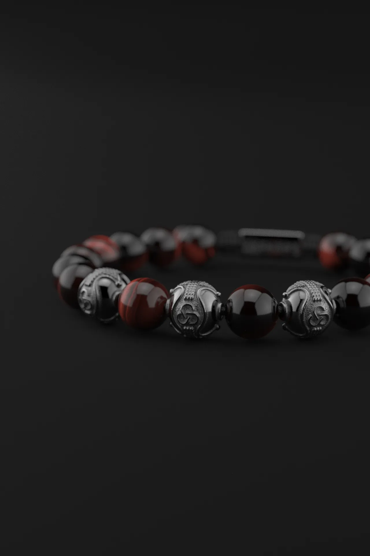 Red Tiger Eye Bracelet 10mm | Premium by Seekers Men's Jewelry