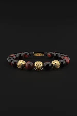 Red Tiger Eye Bracelet 10mm | Premium by Seekers Men's Jewelry