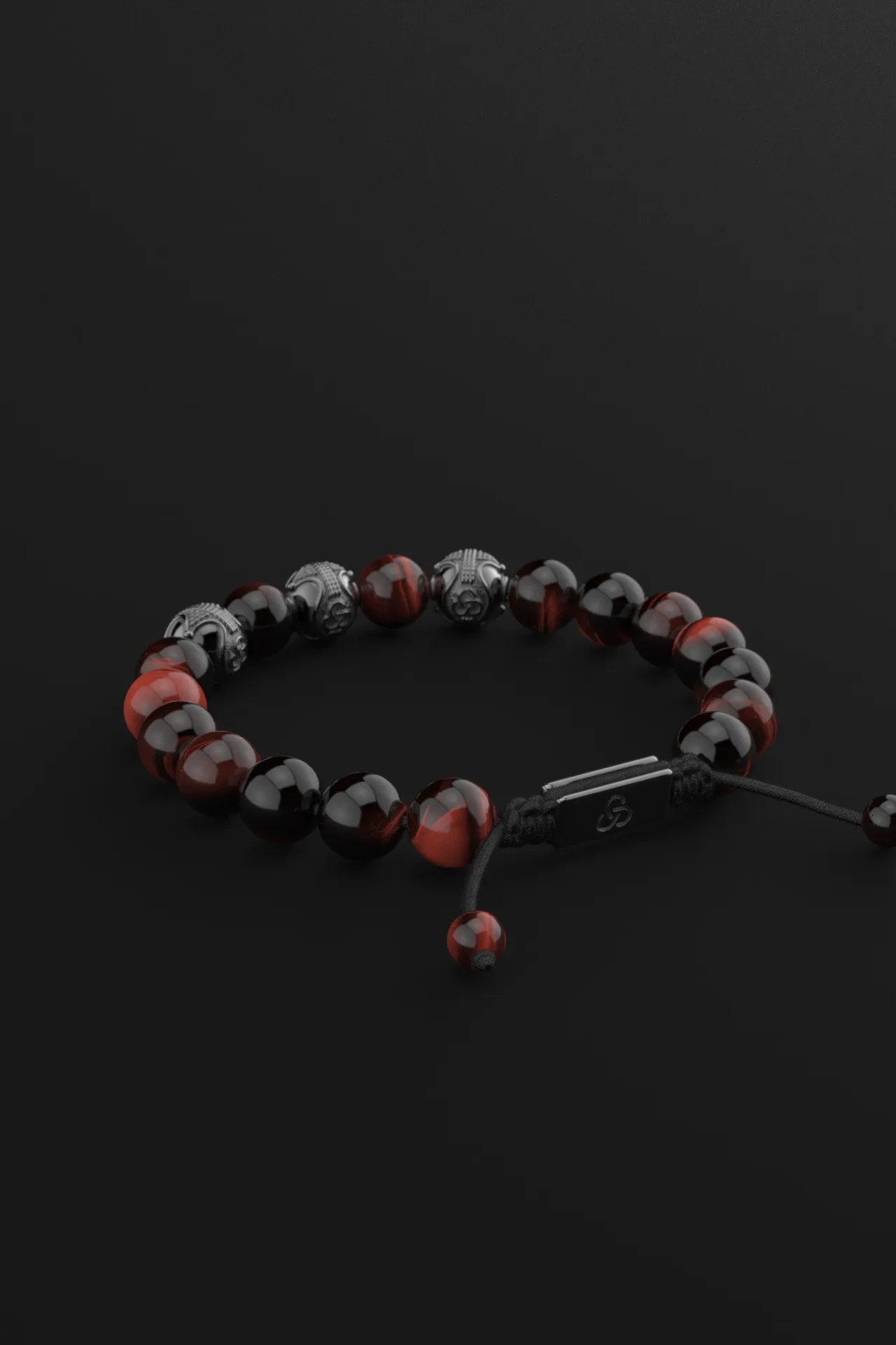 Red Tiger Eye Bracelet 10mm | Premium by Seekers Men's Jewelry