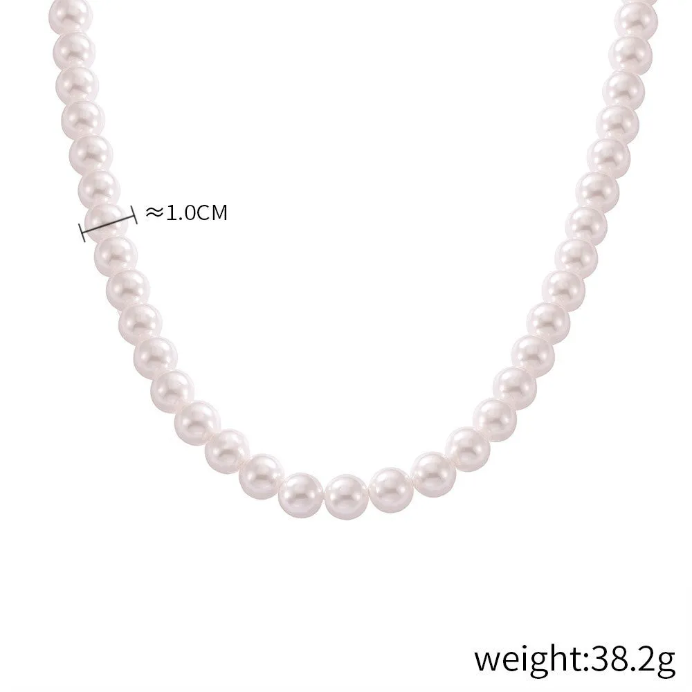 Regal Tricolor Pearl Necklace