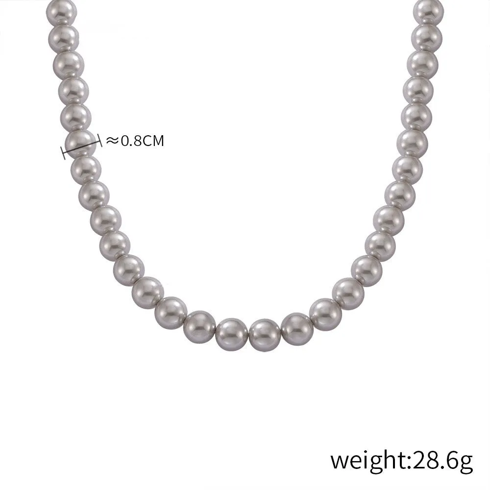 Regal Tricolor Pearl Necklace