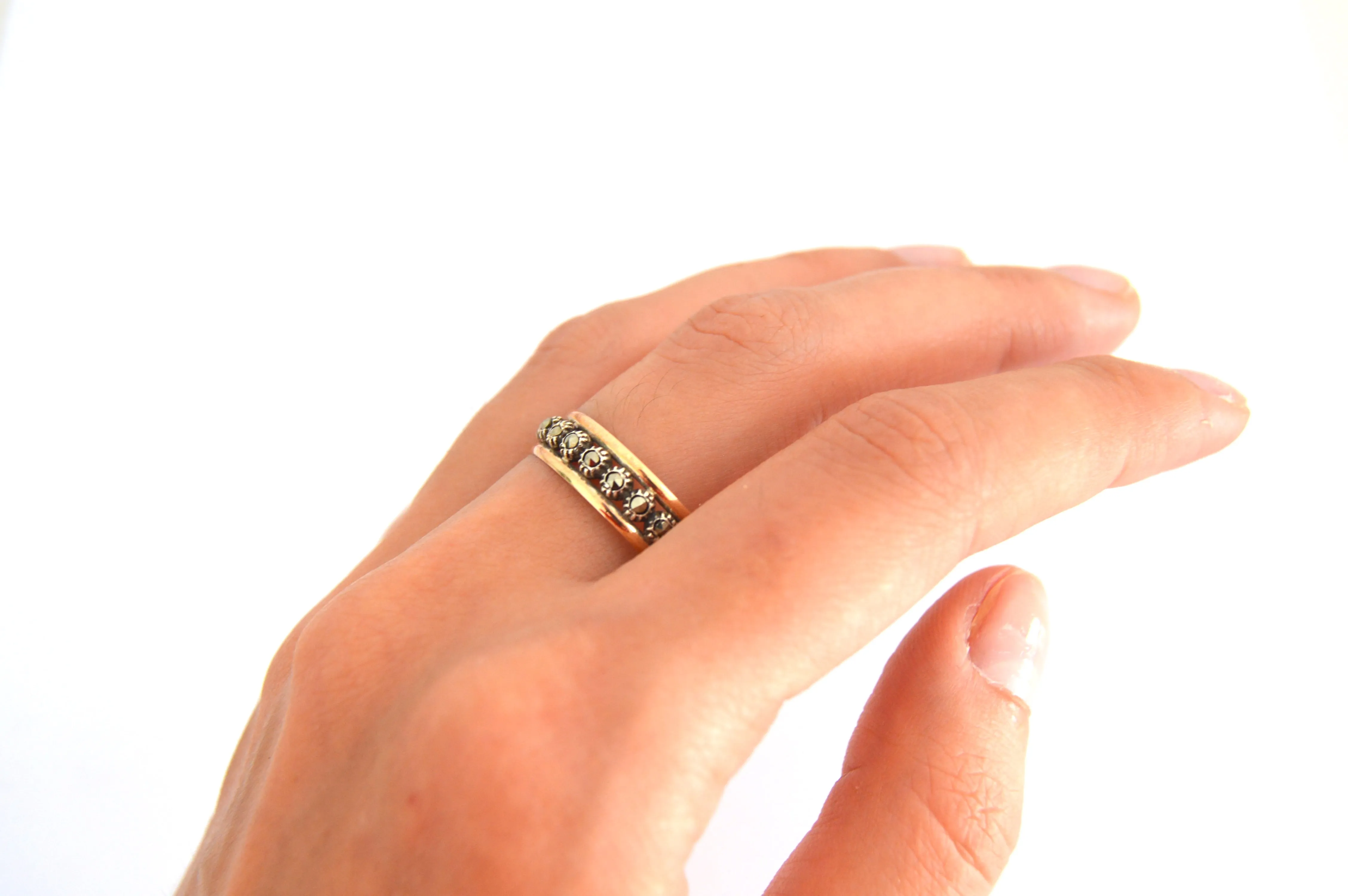 Ring   Marcasite Portuguese Handmade                          ID  A113 - 1128