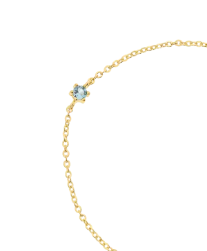 Rosa Bracelet Blue 18ct Gold Plated