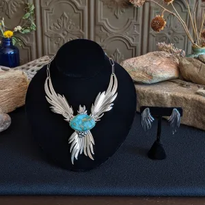 Royston Turquoise "Pegasus" Necklace Set by Juan Willie SWSG-JWS-0004