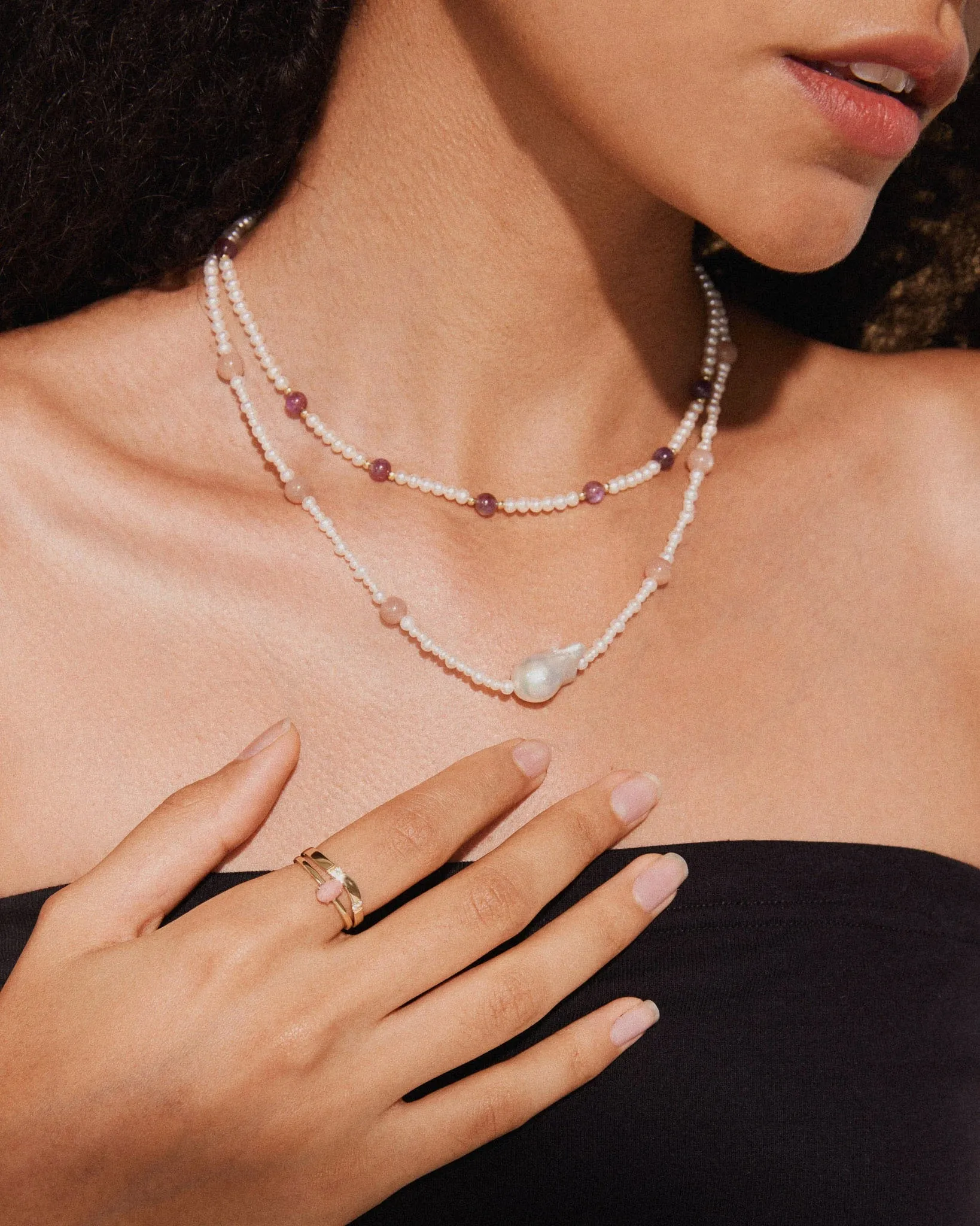 Scarlet Pearl Necklace