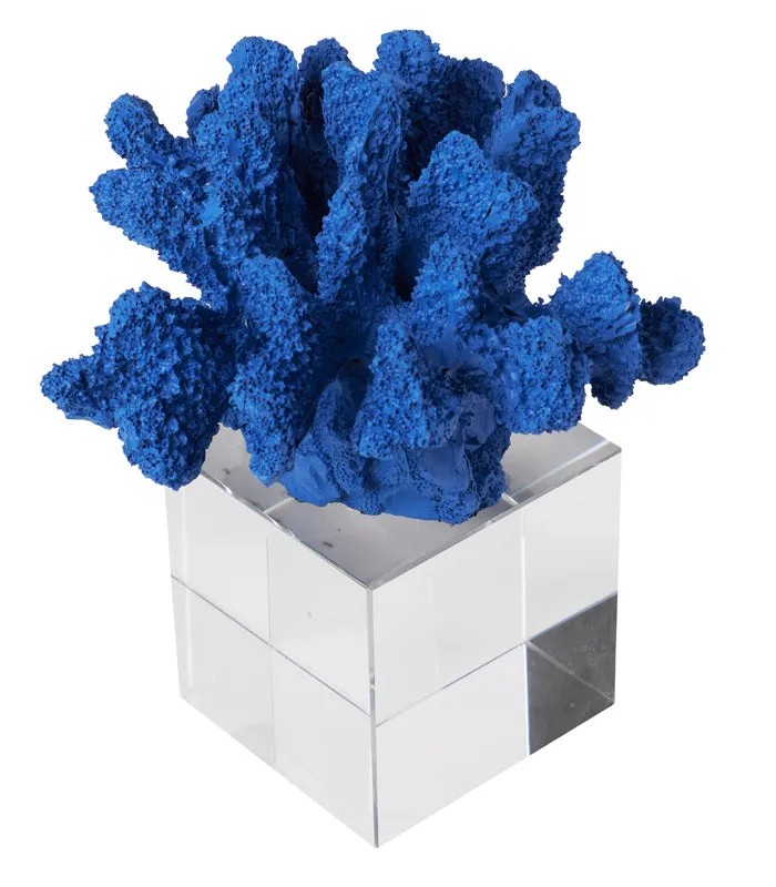 Sea Shell Coral Sculpture - Blue