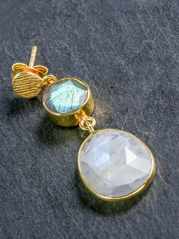 Shining Labradorite Earrings