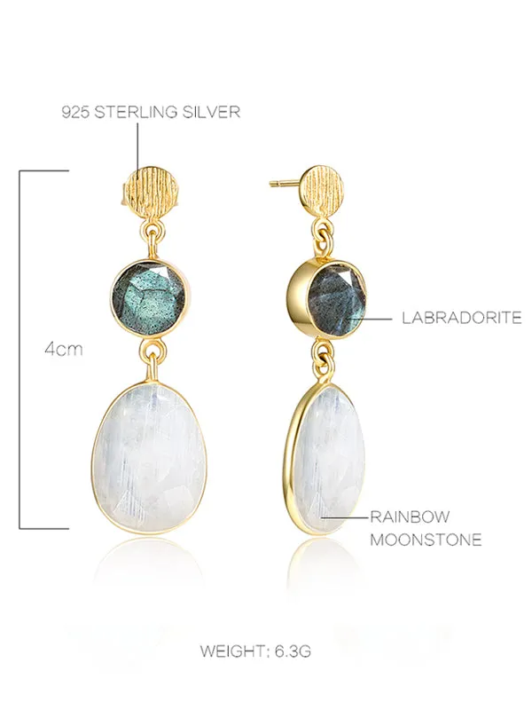 Shining Labradorite Earrings