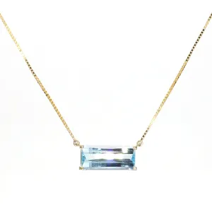 Sky-Blue Topaz Necklace