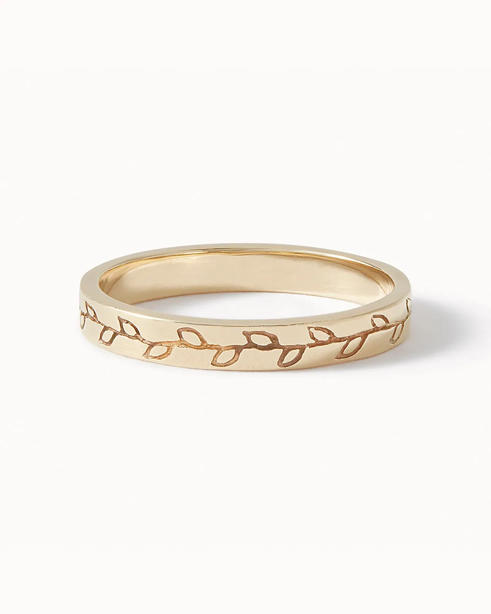 Solid Gold Evergreen Ring