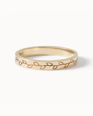 Solid Gold Evergreen Ring