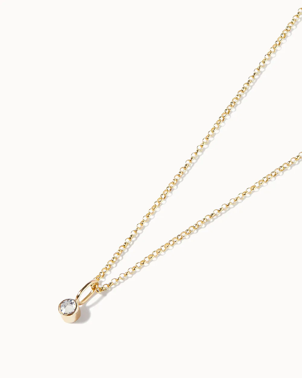 Solid Gold Moonstone June Birthstone Charm