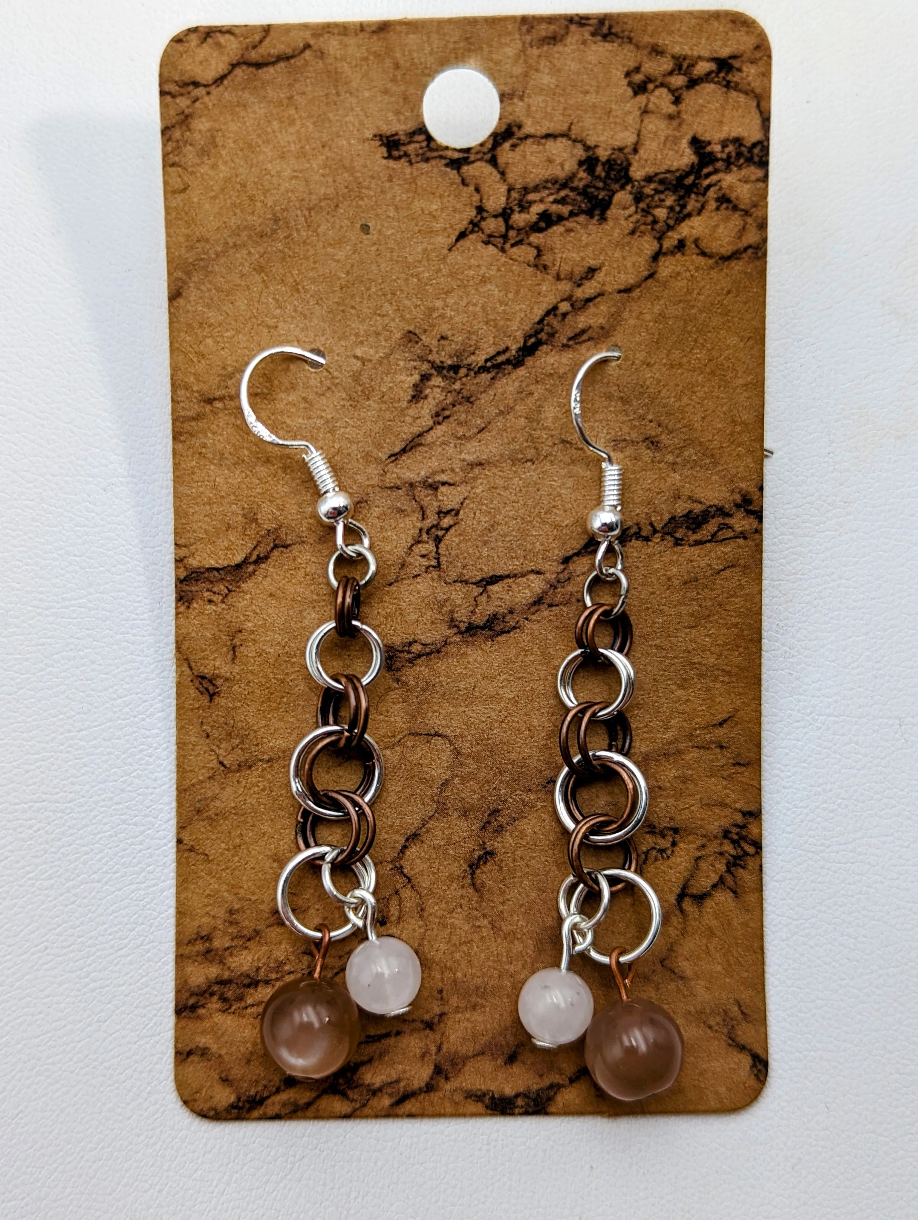 Sunstone & Moonstone - Earrings