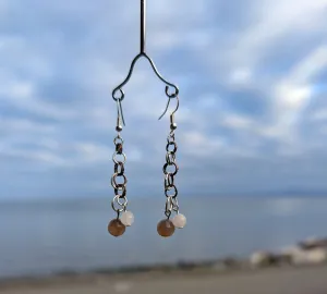 Sunstone & Moonstone - Earrings