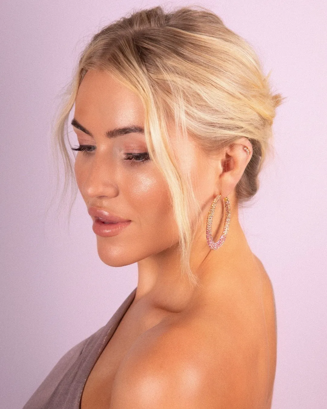 The Gisele hoops - pink