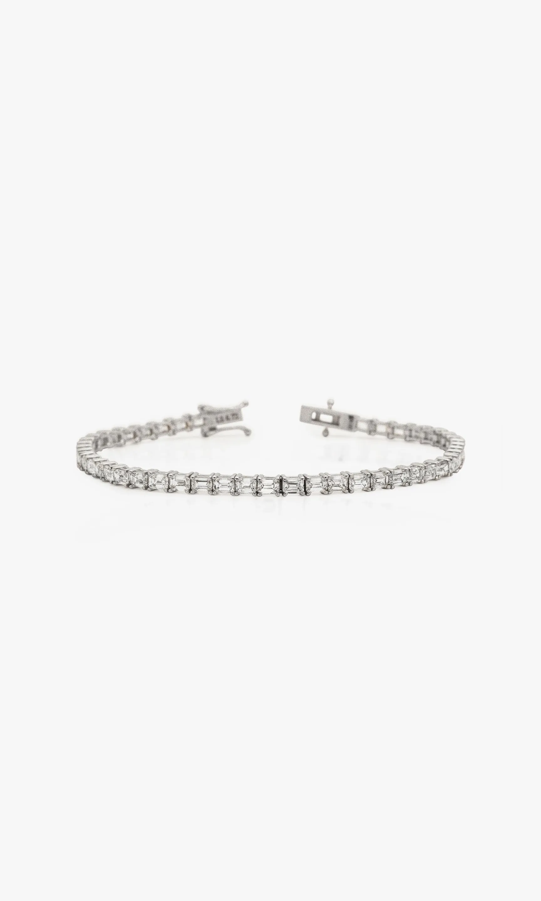 THE LOVE EMERALD CUT EAST WEST BRACELET 10.30 Carats