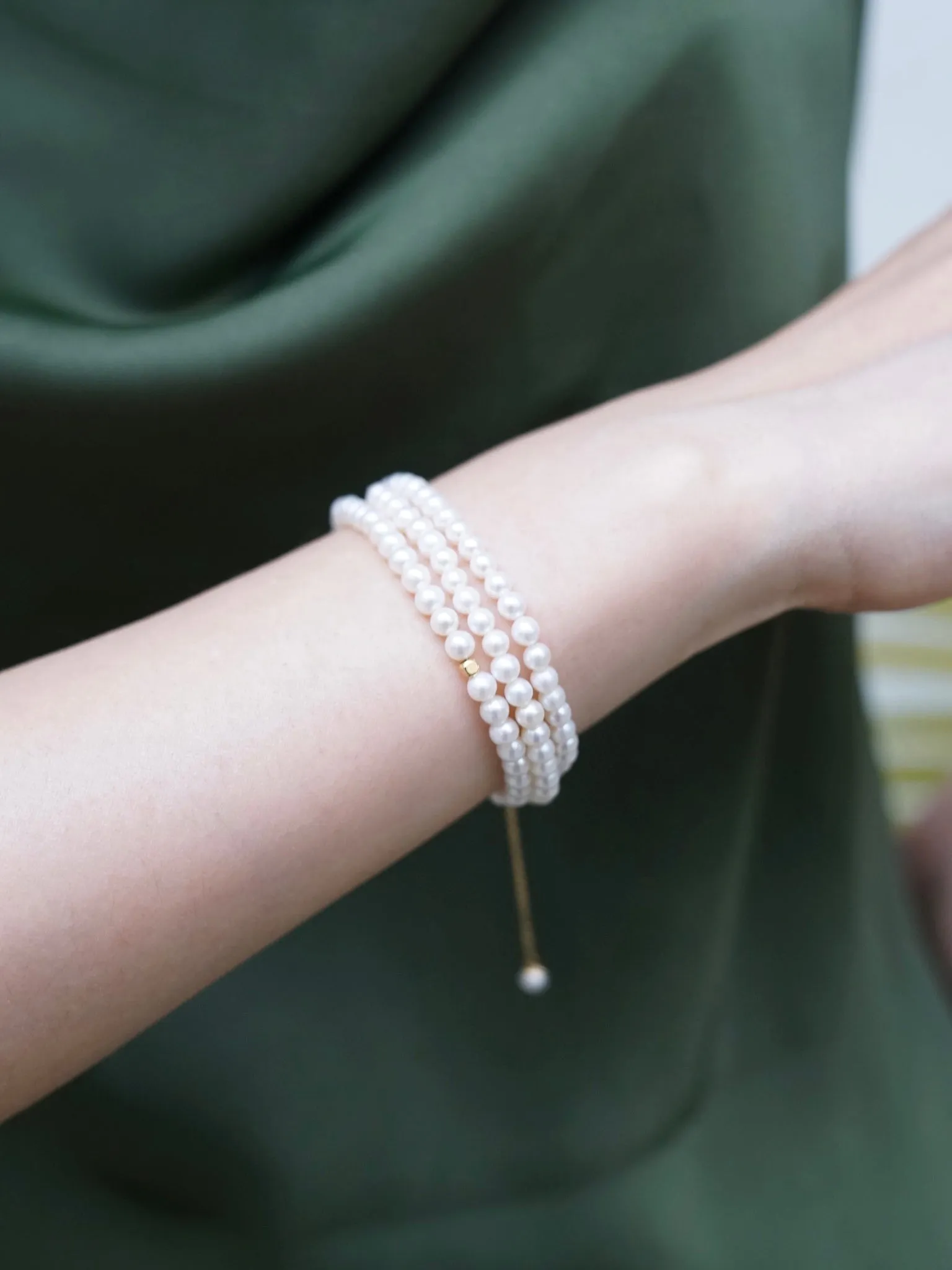 THIALH - 18K Yellow Gold Pearl Necklace