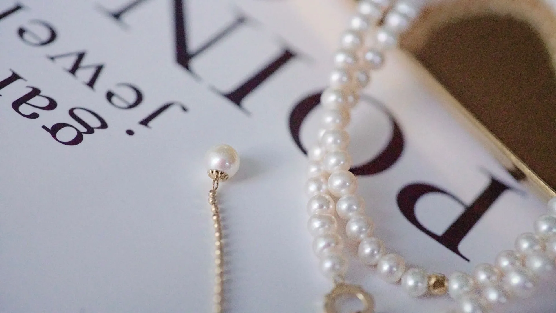 THIALH - 18K Yellow Gold Pearl Necklace